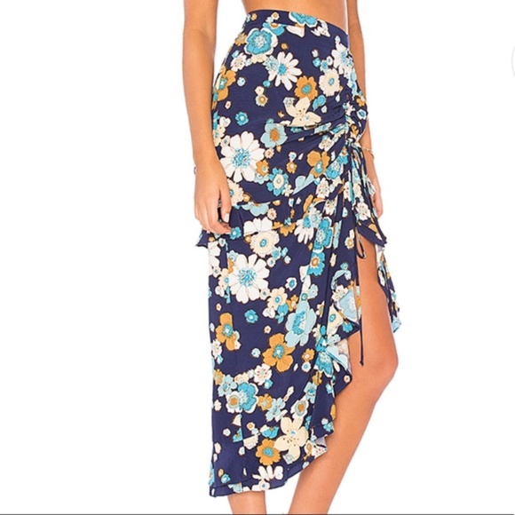 For Love & Lemons Magnolia Midi Skirt - XS NWT! - Picture 2 of 5